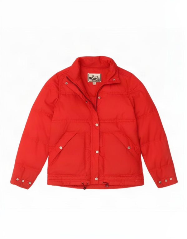 Woolrich Veste matelassée surdimensionnée pour femme UK 10 Small Rouge Polyester