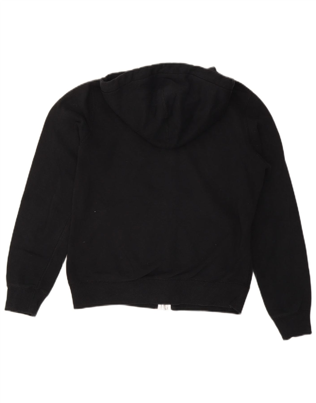 CONVERSE Pull à capuche zippé Chuck Taylor pour femme UK 14 Coton noir moyen