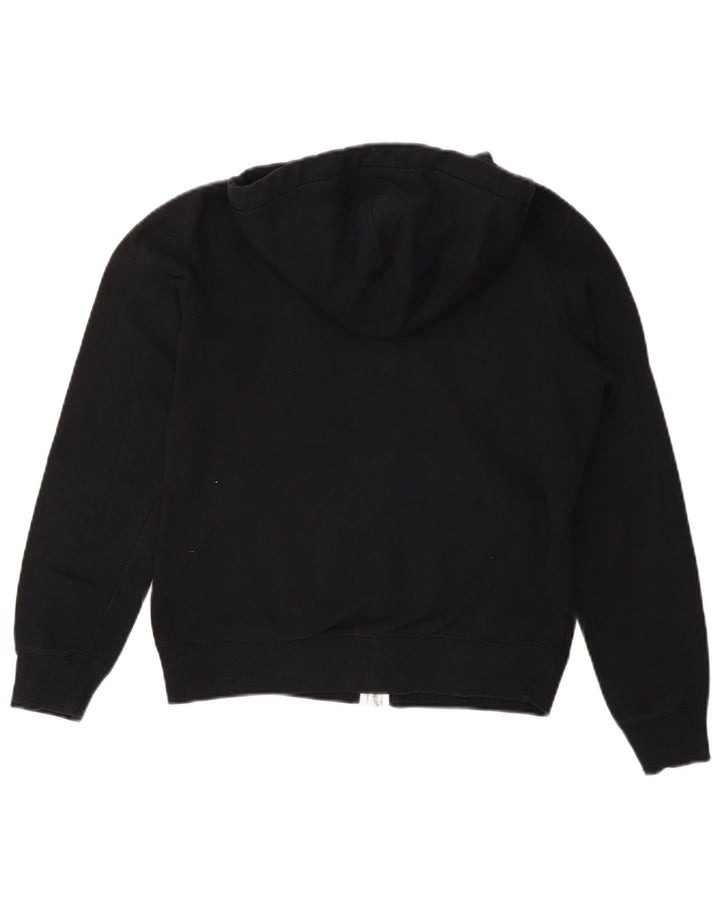 CONVERSE Pull à capuche zippé Chuck Taylor pour femme UK 14 Coton noir moyen