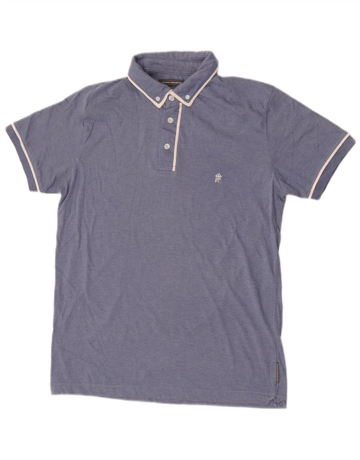 French Connection Polo Homme Petit Bleu Coton