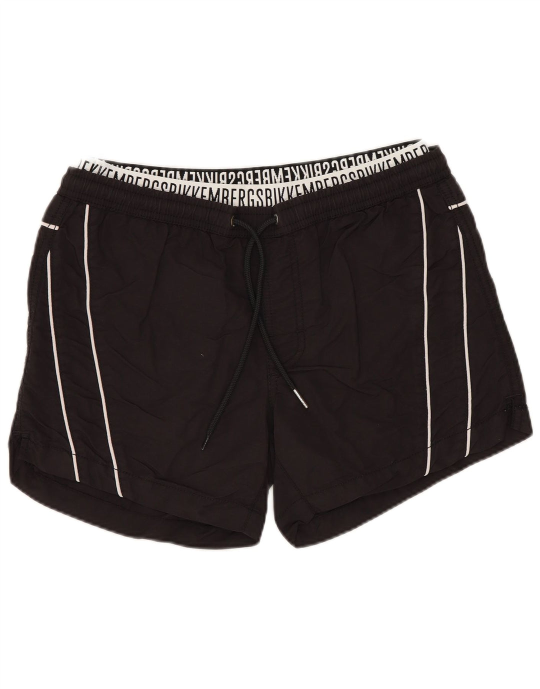 BIKKEMBERGS Short de Bain Homme Noir Moyen Polyamide