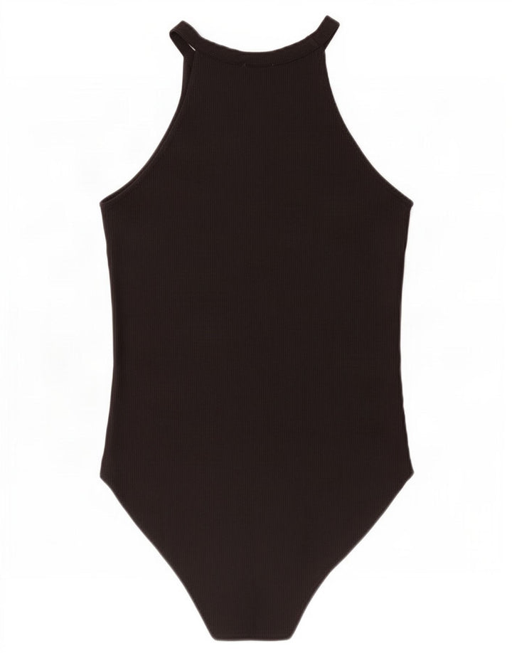 Zara Womens Trafaluc Body sans manches UK 12 Moyen Noir