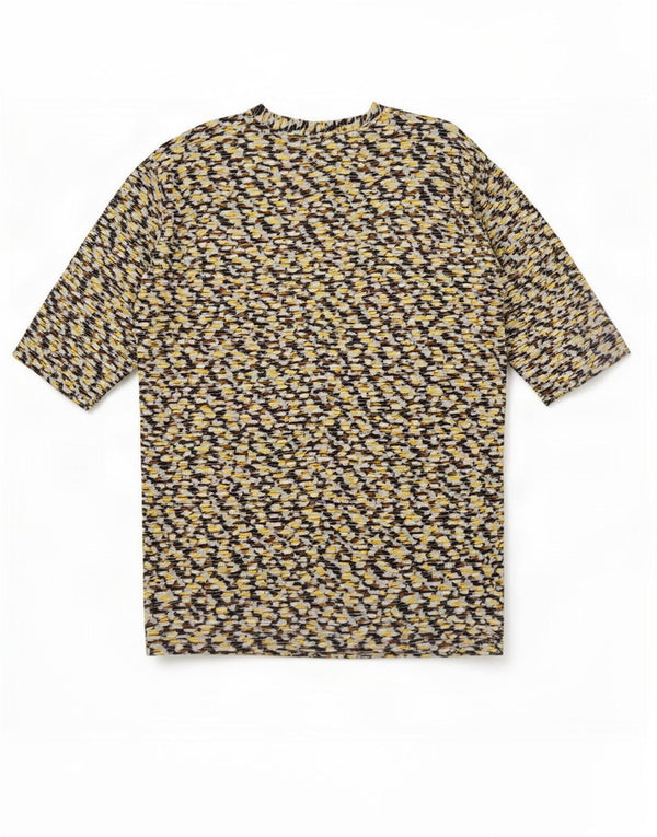 Zara Robe droite à manches 3/4 pour femme UK 14 Medium Multicolore Géométrique