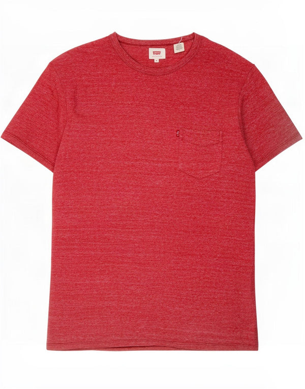 Levi's Tee-Shirt Homme Rouge Moyen Flecked Cotton