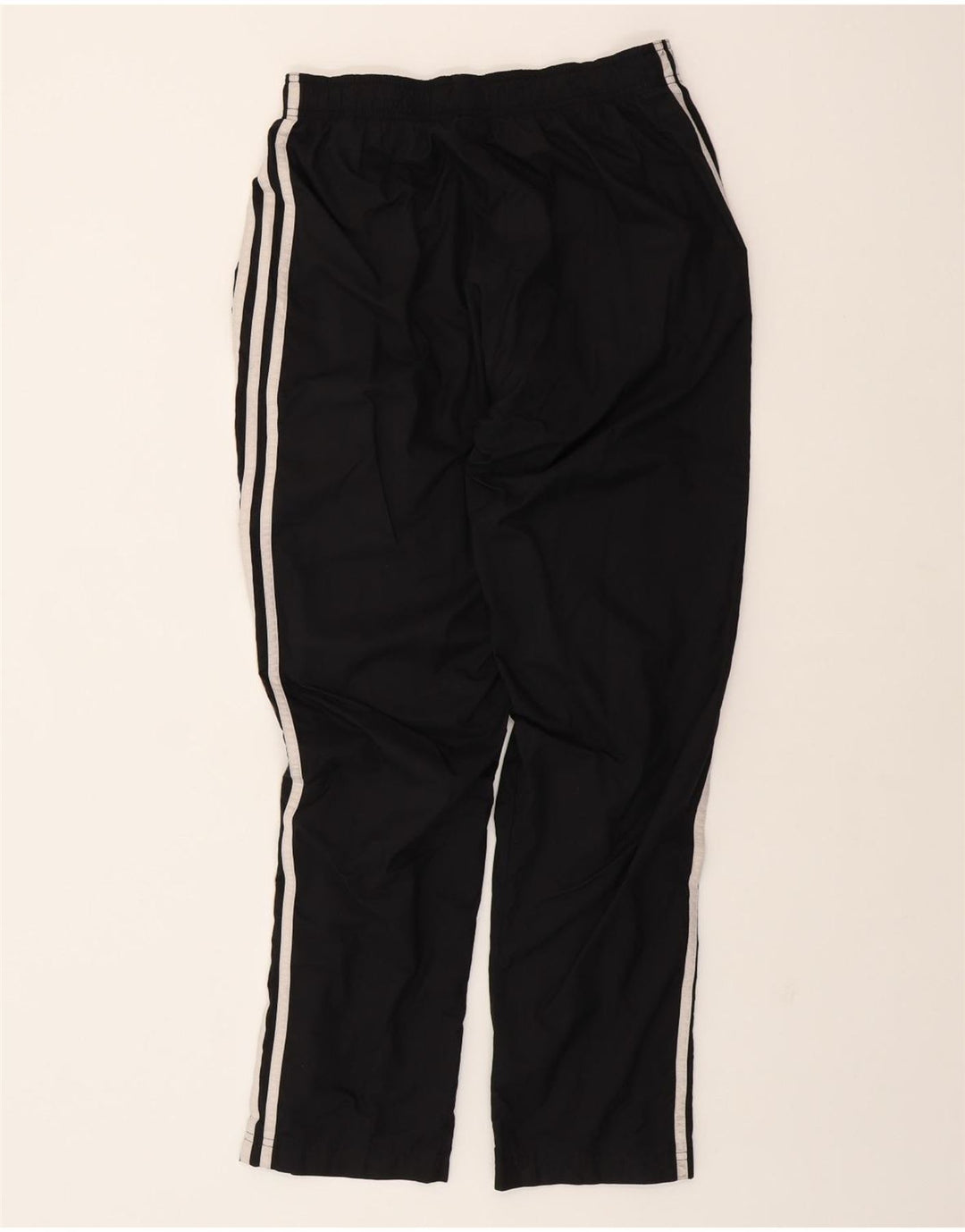 ADIDAS Womens Tracksuit Trousers UK 12 Medium Black Nylon Vintage Adidas and Second-Hand Adidas from Messina Hembry 