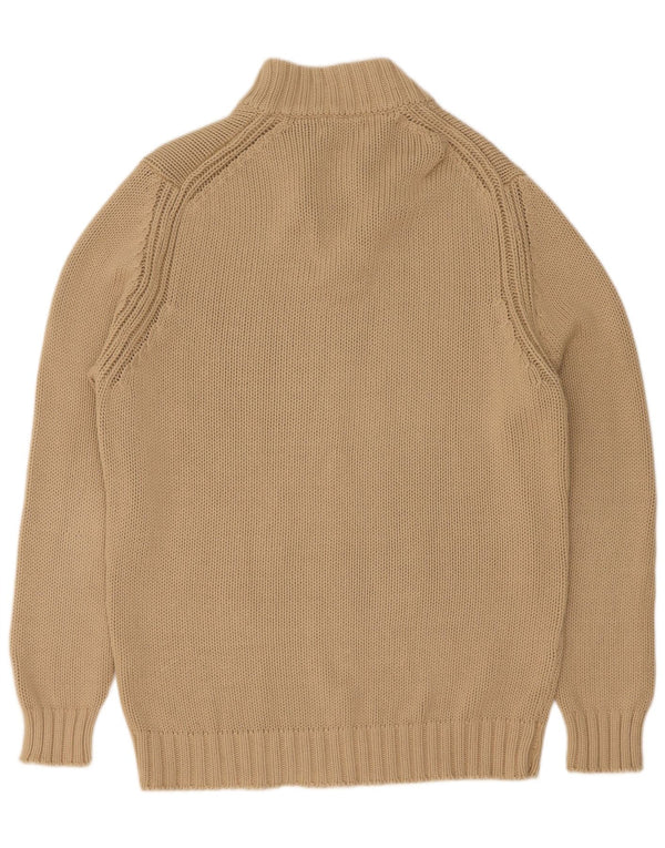Zara Pull col boutonné pour homme XL en coton beige