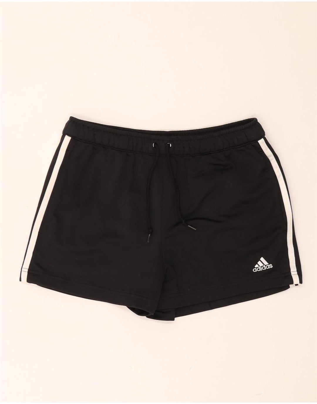 ADIDAS Short de sport pour femme UK 10 Petit Noir Polyester