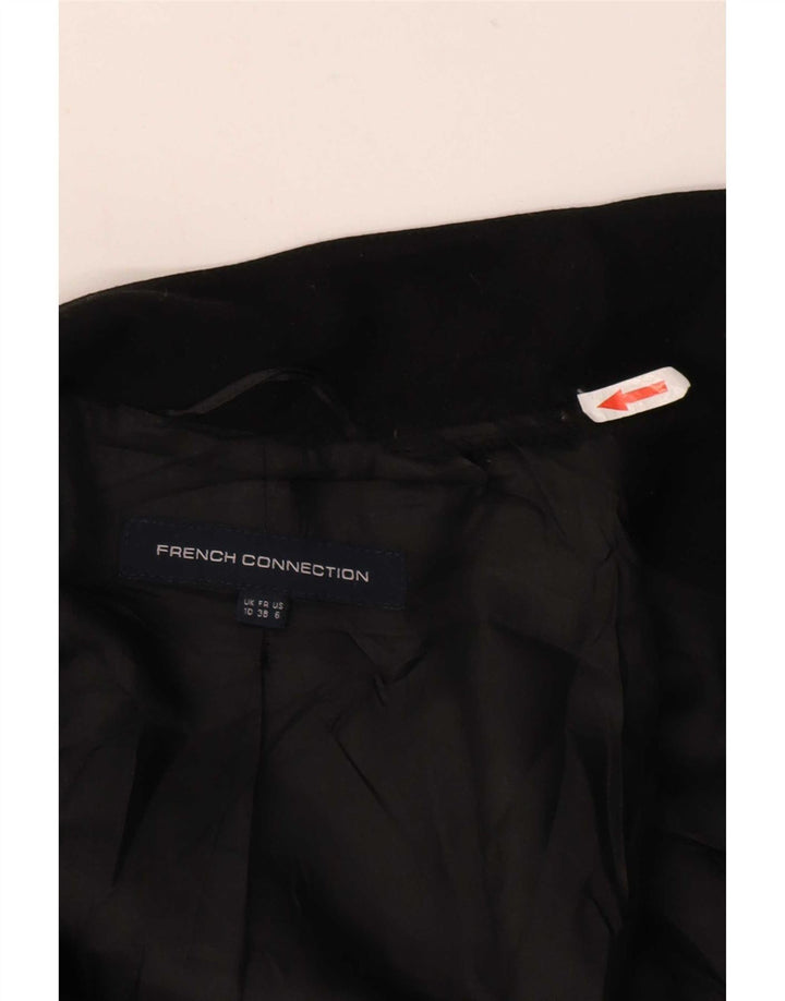 French Connection Veste blazer croisée pour femme UK 10 Small Noir