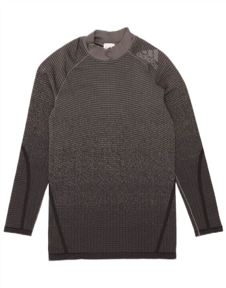 Adidas Haut à manches longues pour homme Gris moyen Polyester