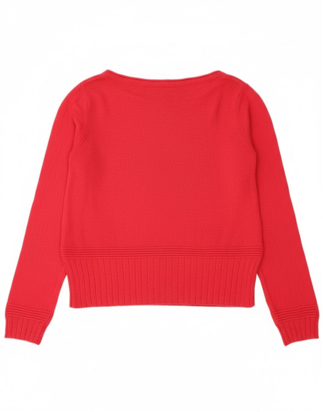 Armani Jeans Pull court à col bateau pour femme UK 14 Rose moyen