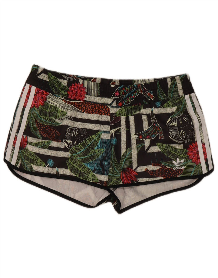 Adidas Short de sport Passaredo pour femme UK 14 Medium Multicolore Floral