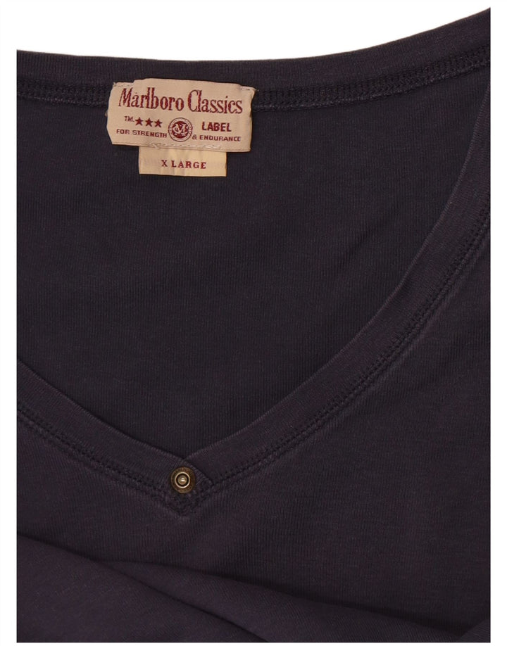 Marlboro Classics Haut à manches longues pour femme UK 18 XL Bleu marine