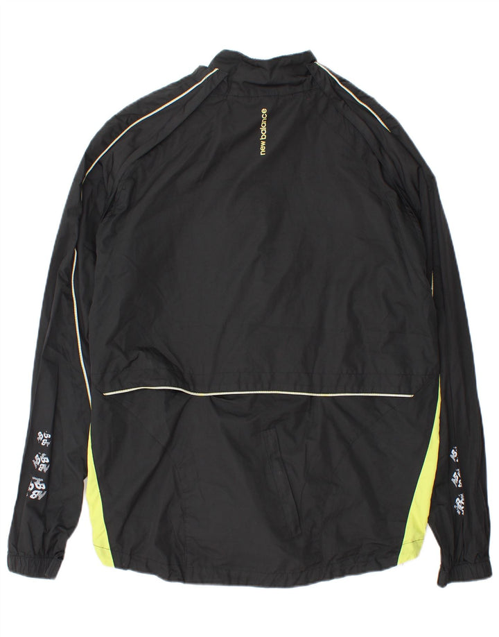 New Balance Veste de Survêtement Homme Noir Moyen Polyester Colorblock