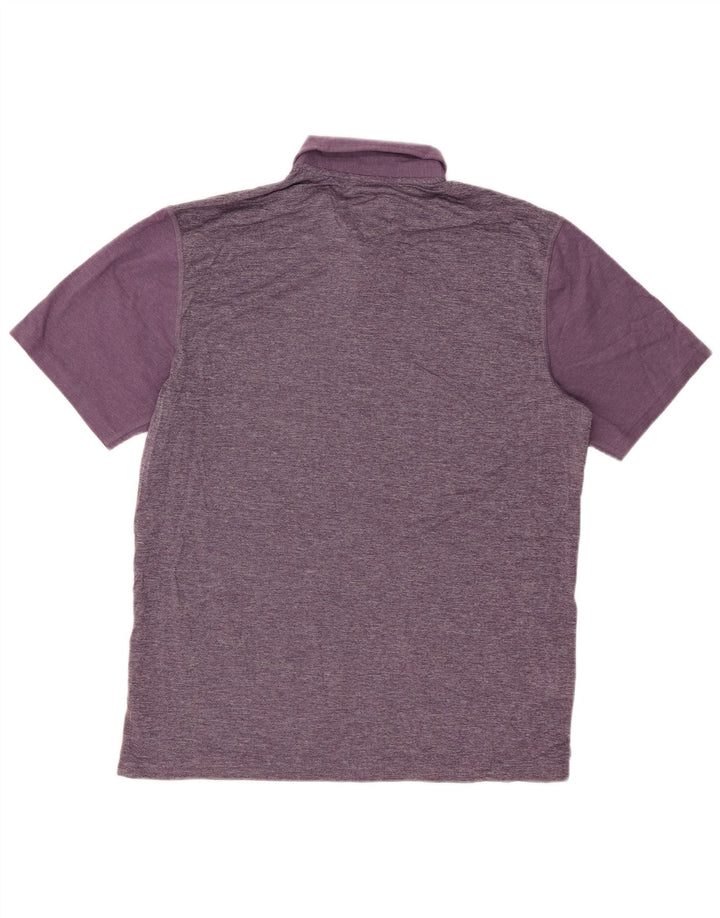 EDDIE BAUER Polo Homme Violet Moyen Coton