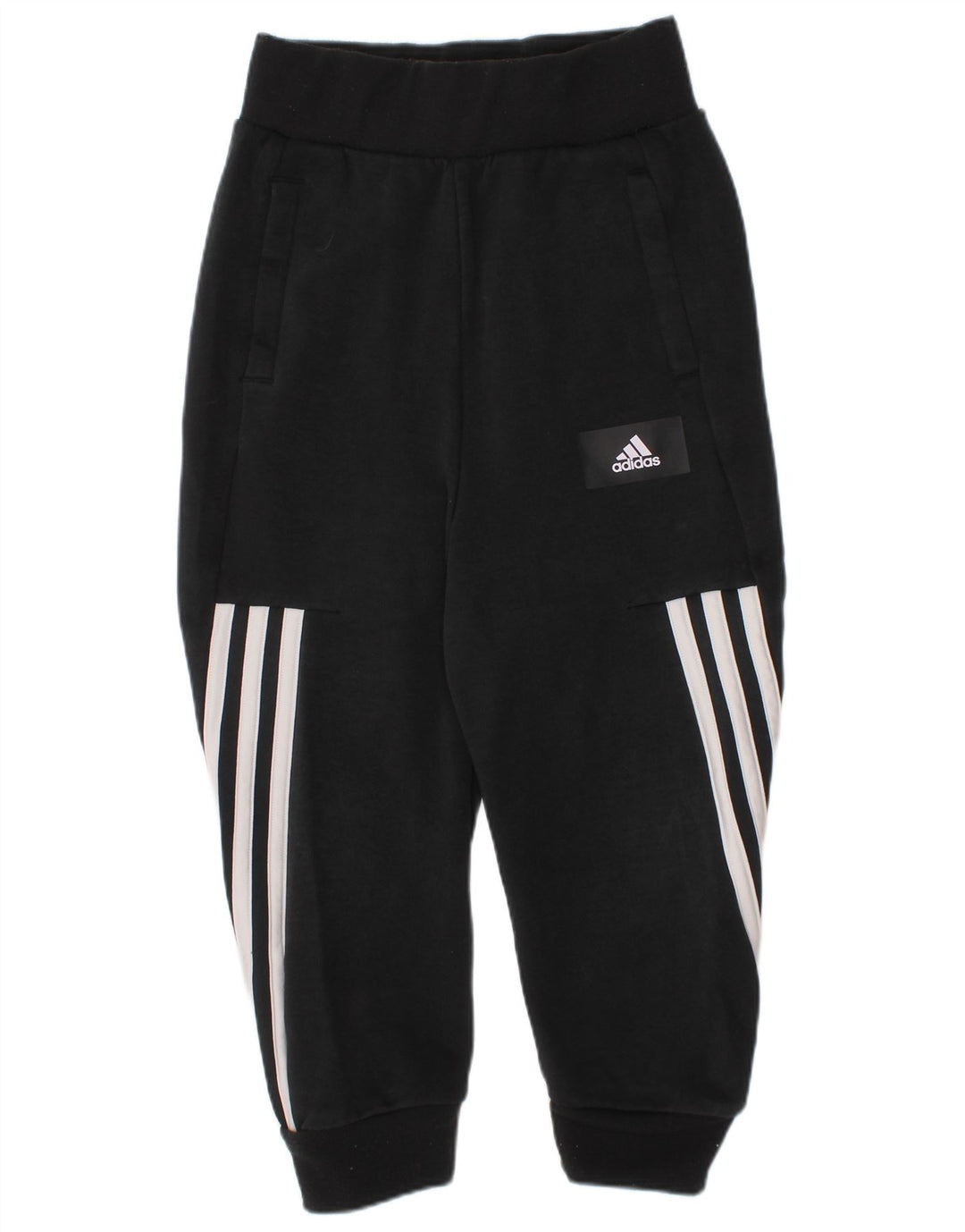 ADIDAS Boys Tracksuit Trousers Joggers 5-6 Years  Black