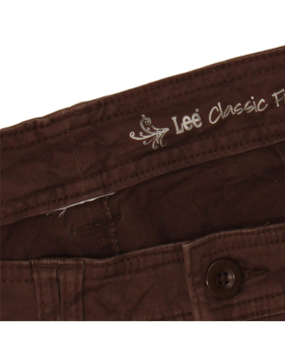 LEE Short décontracté coupe classique W33 pour femme, grand marron