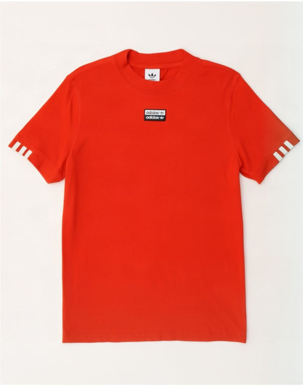 Adidas T-Shirt Homme Haut Orange Moyen Coton