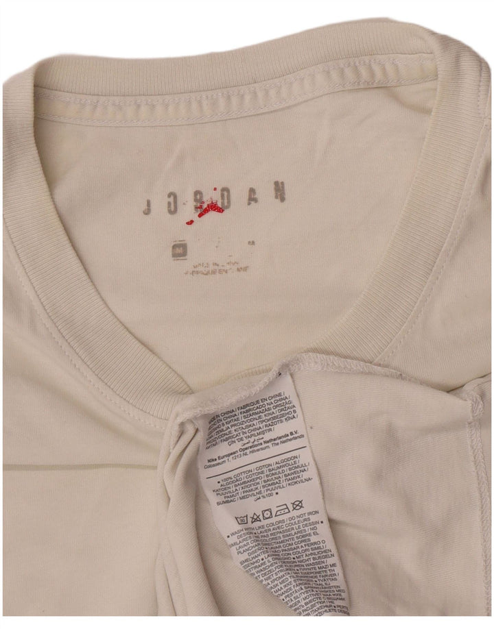 Jordan T-shirt graphique pour homme en coton blanc moyen