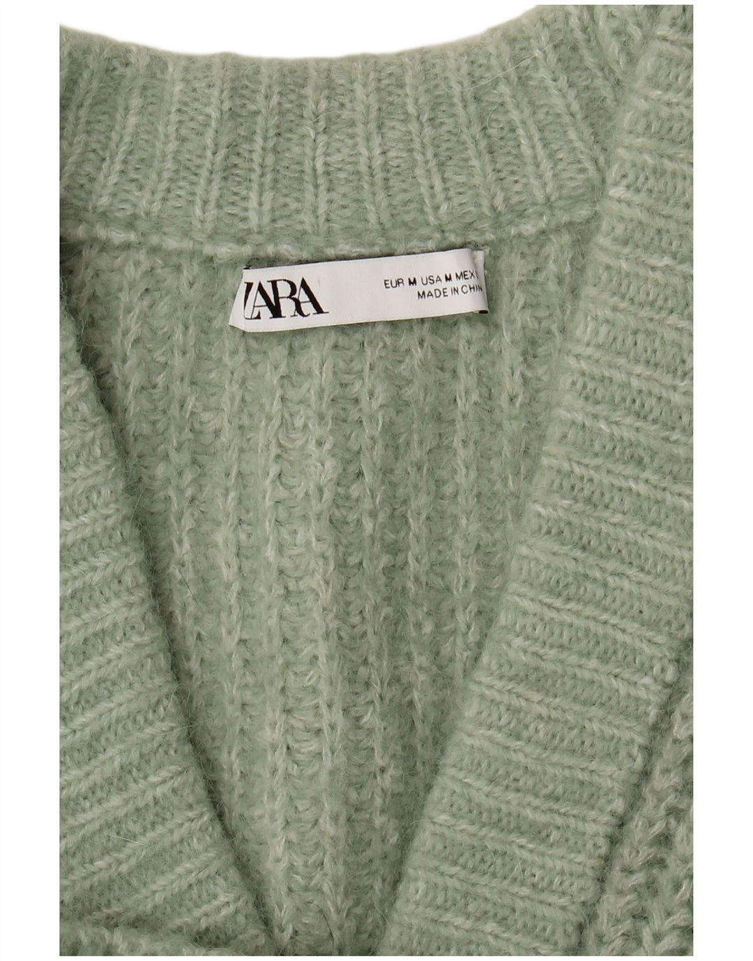 Zara Cardigan surdimensionné pour femme UK 14 Vert moyen