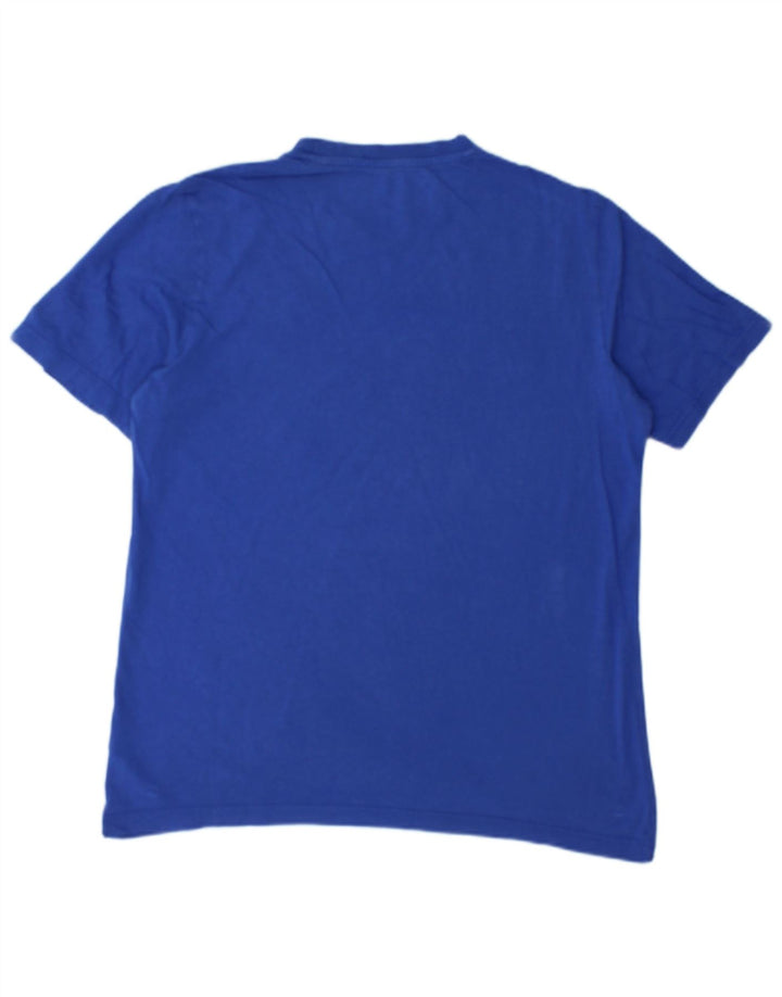 Adidas T-Shirt Graphique Homme Bleu Moyen Coton