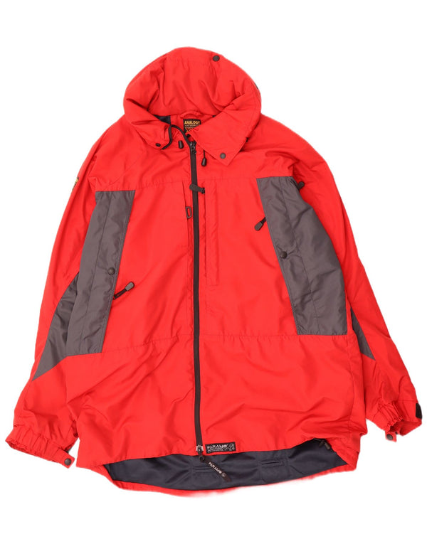Paramo Nikwax Analogy Veste de ski à capuche pour femme UK 18 XL Rouge Colourblock