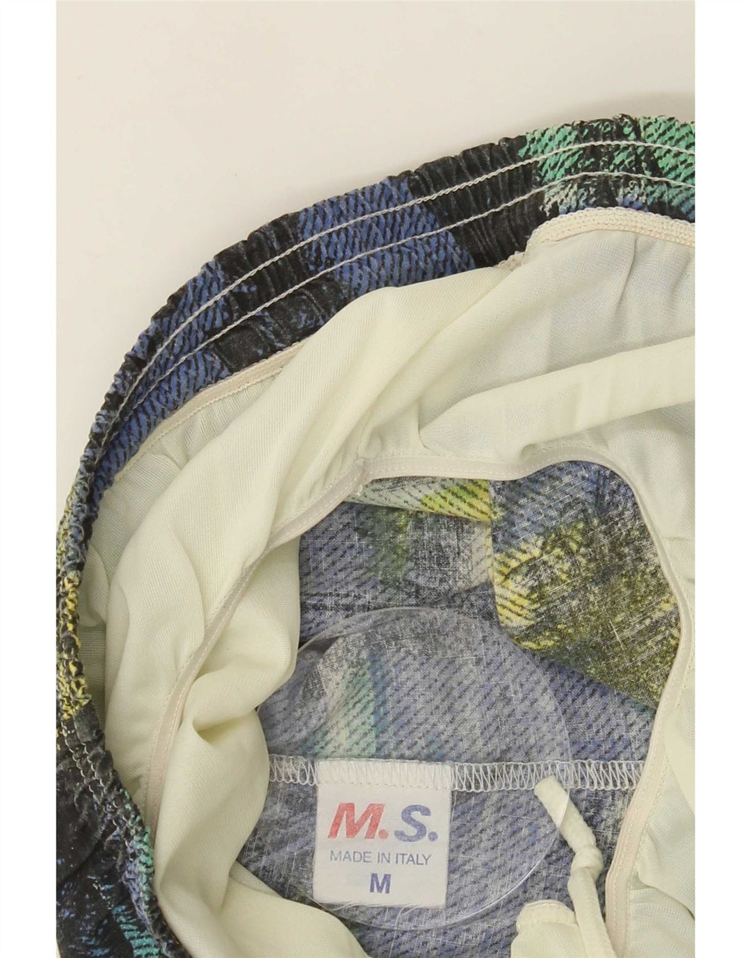 Short de bain graphique à motif abstrait vintage pour homme, moyen multicolore