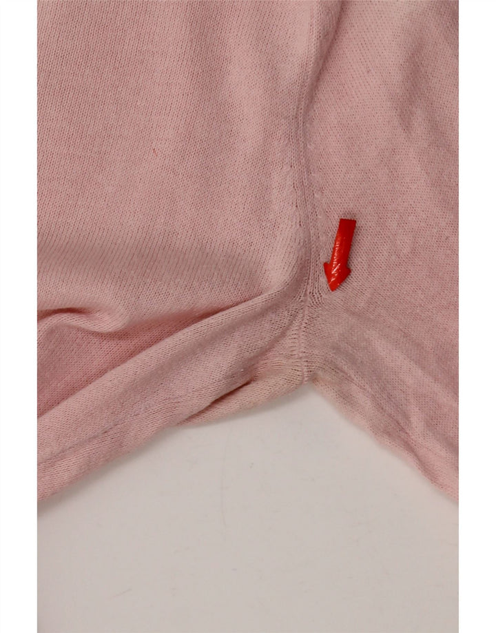 Tommy Hilfiger Pull col V pour femme UK 12 Rose moyen