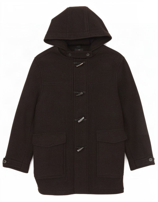 Butler & Webb Duffle-coat à capuche pour homme UK 42 XL Laine marron
