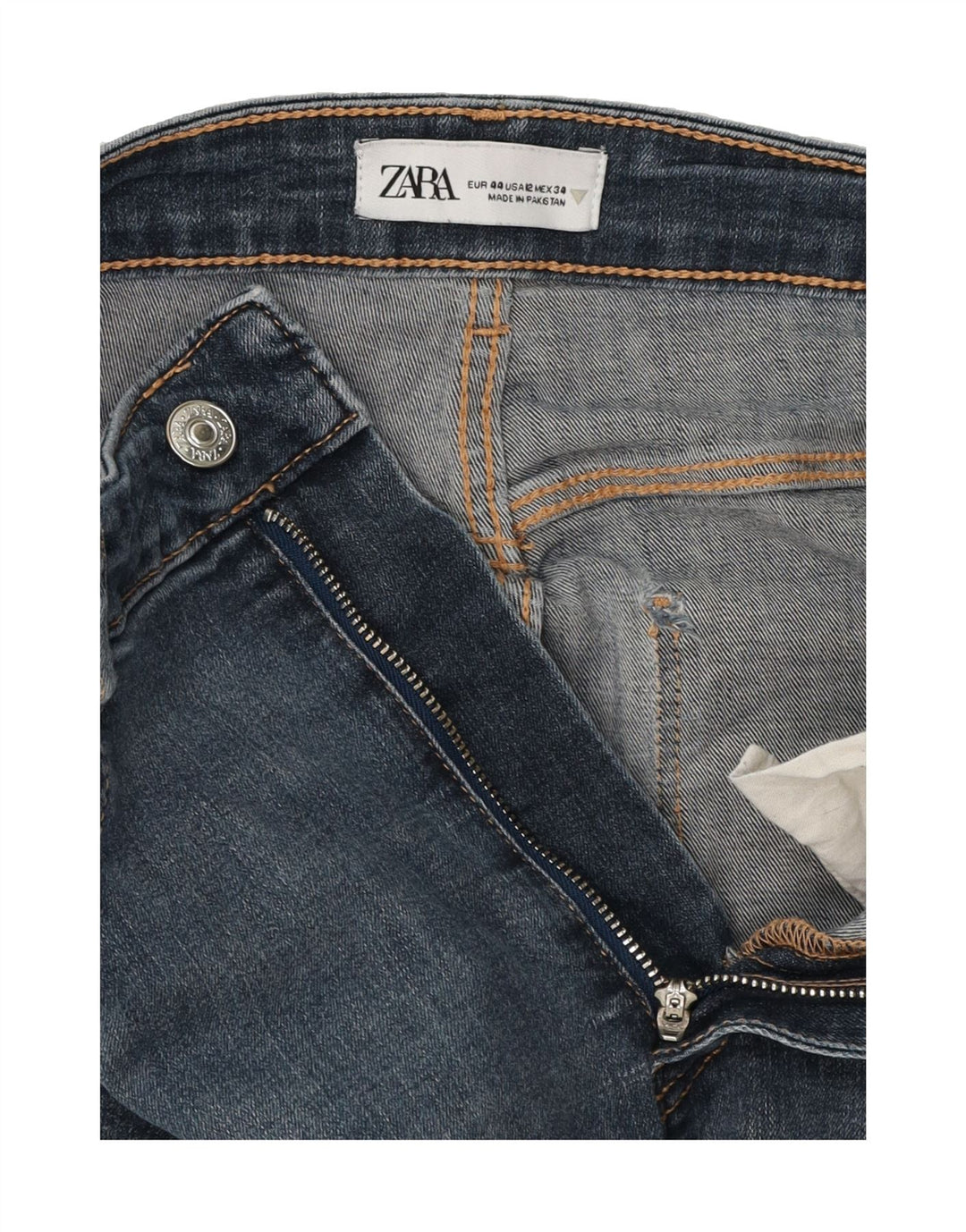 ZARA Womens Slim Jeans EU 44 XL W34 L27 Blue Vintage Zara and Second-Hand Zara from Messina Hembry 