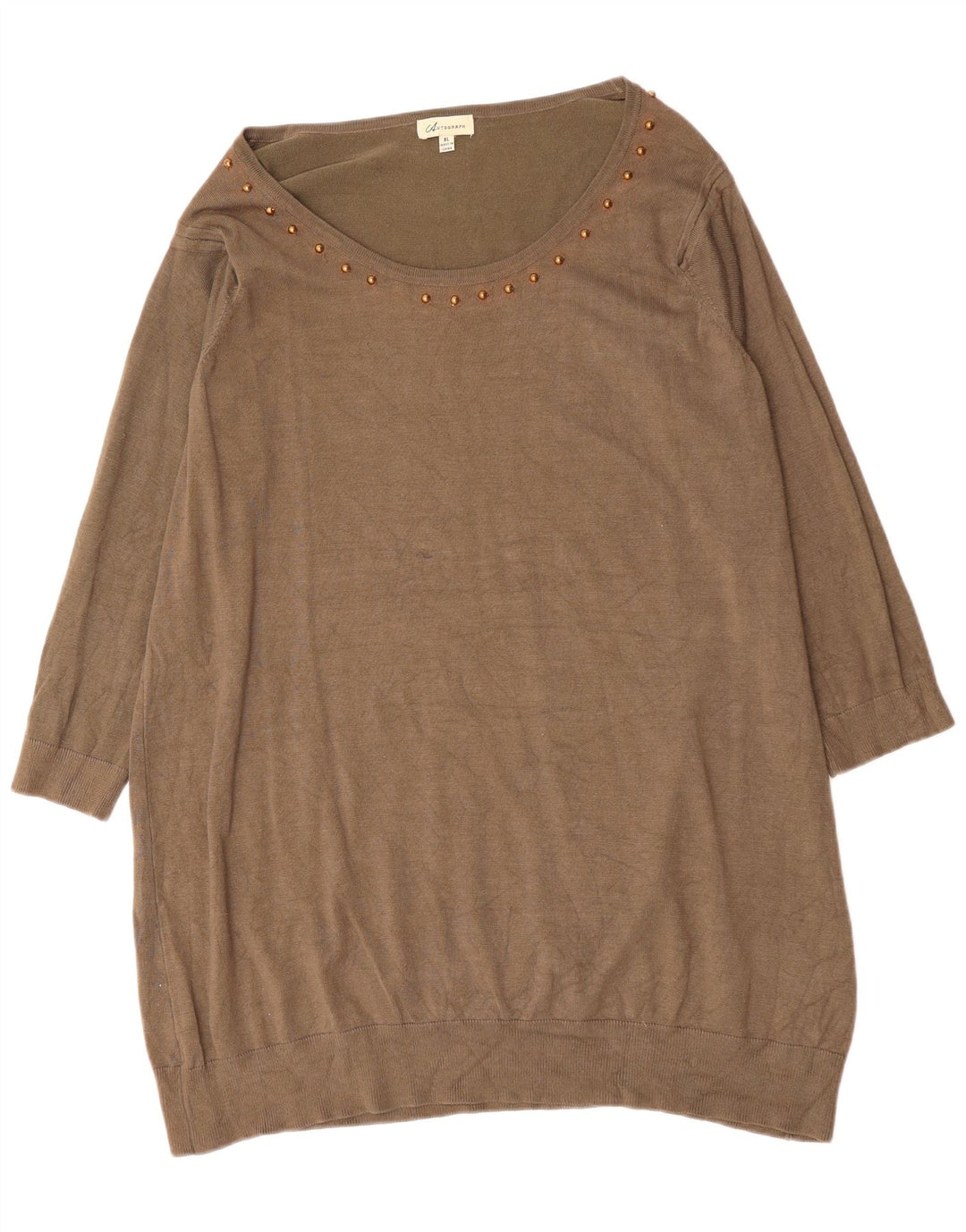 MARKS & SPENCER Robe pull autographe pour femme UK 18 XL Gris Viscose