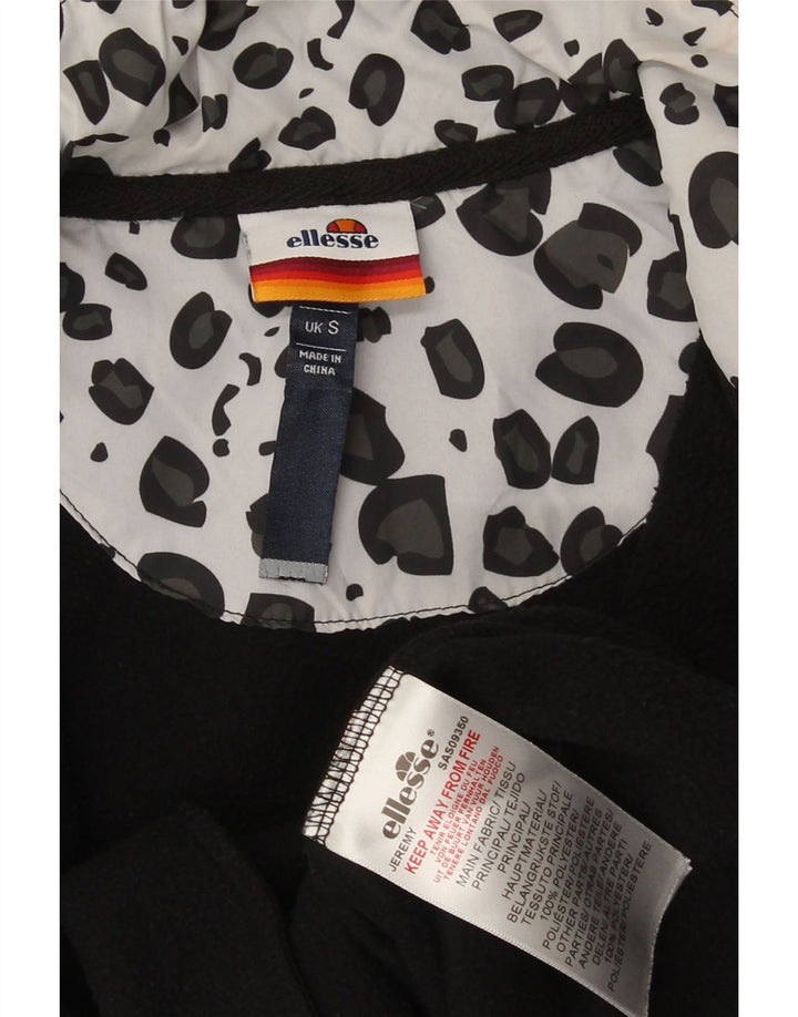 Ellesse Veste polaire pour homme UK 36 Petit noir imprimé animal Polyester