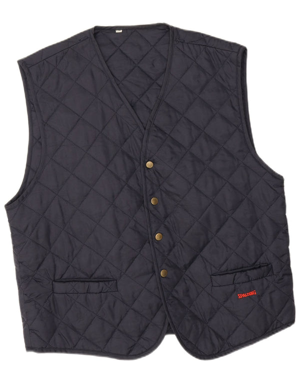 Spalding Gilet matelassé pour homme UK 42 XL Bleu marine