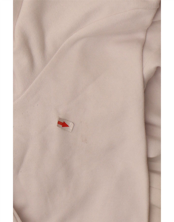 KAPPA Sweat-Shirt Graphique Homme Blanc Moyen Coton