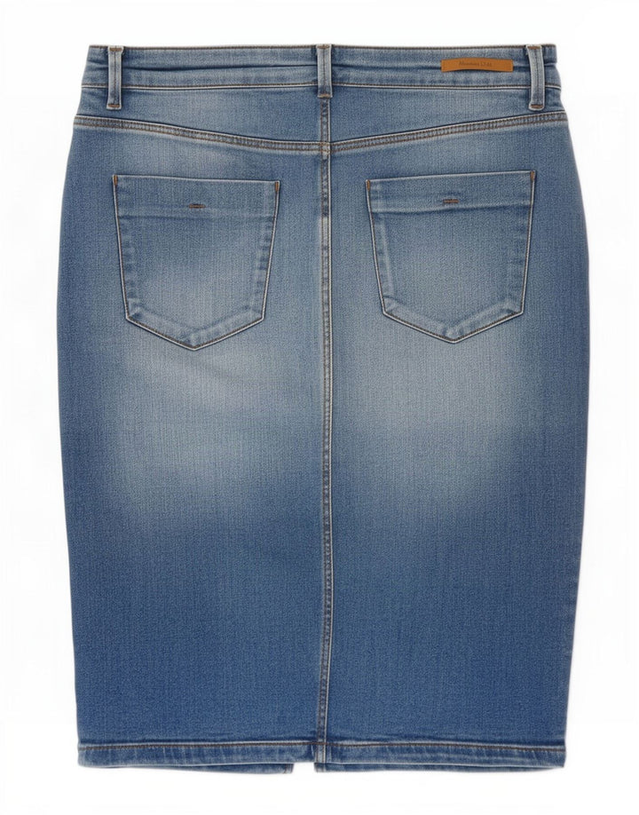 Massimo Dutti Jupe en jean pour femme EU 38 Small W28 Bleu