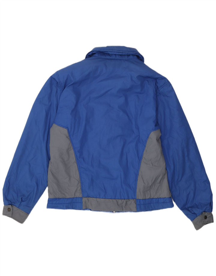 Puma Veste coupe-vent pour homme UK 40 Large Bleu Colorblock Polyester