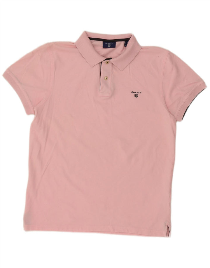 GANT Polo Homme Rose Moyen Coton