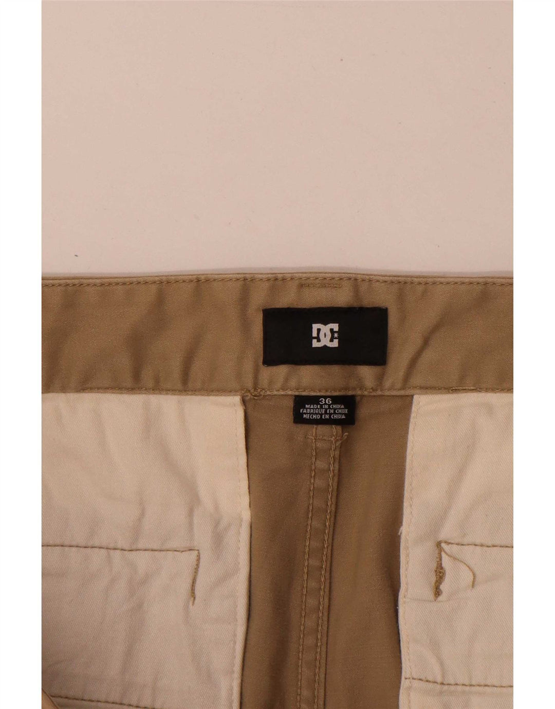 DC Short Chino Homme W36 Grand Coton Beige