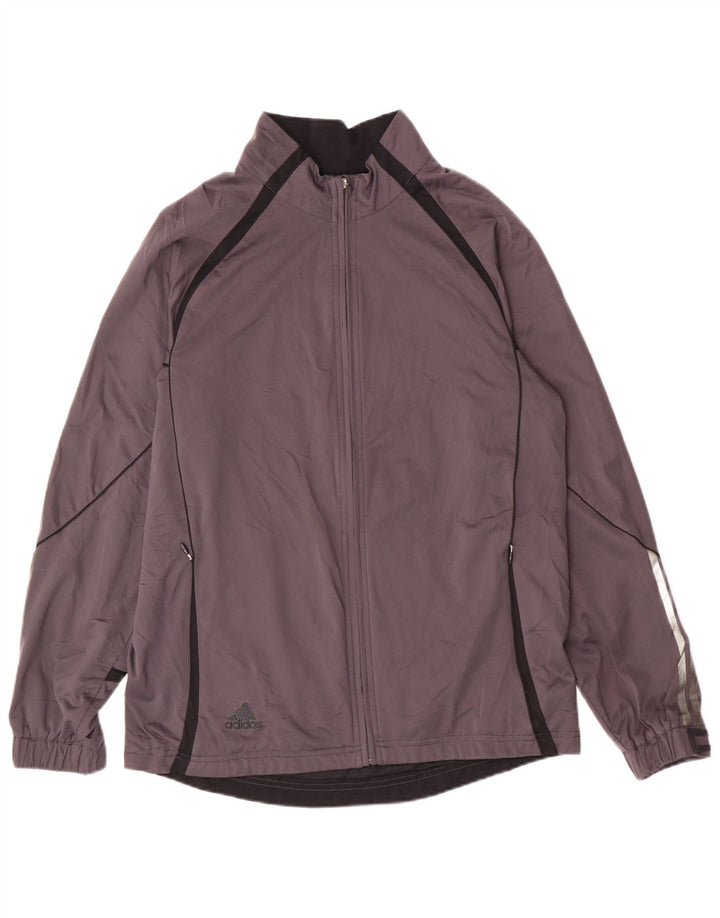 Adidas Veste de survêtement pour homme Gris moyen Polyester Sports