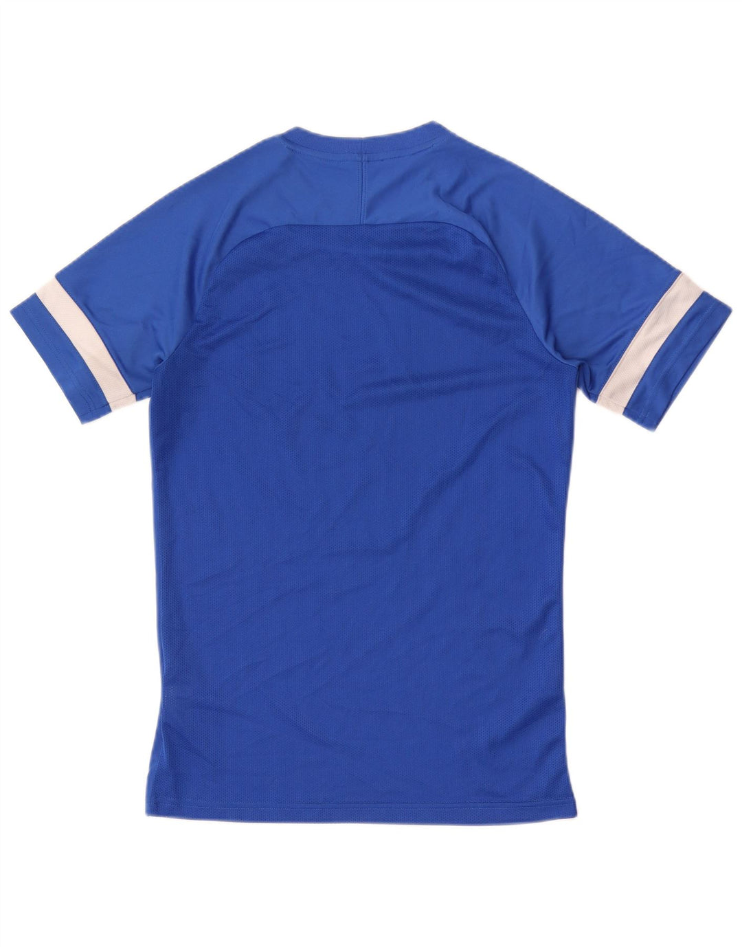 NIKE Hommes Dri Fit T-Shirt Haut Petit Bleu Colorblock Polyester