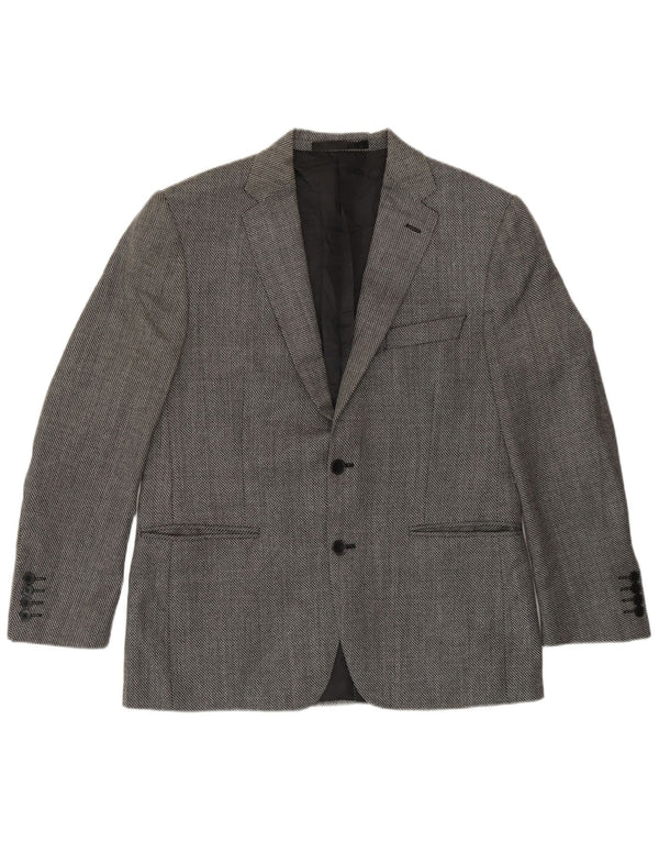 Marks & Spencer Veste blazer coupe slim à 2 boutons pour homme UK 40 Large Noir
