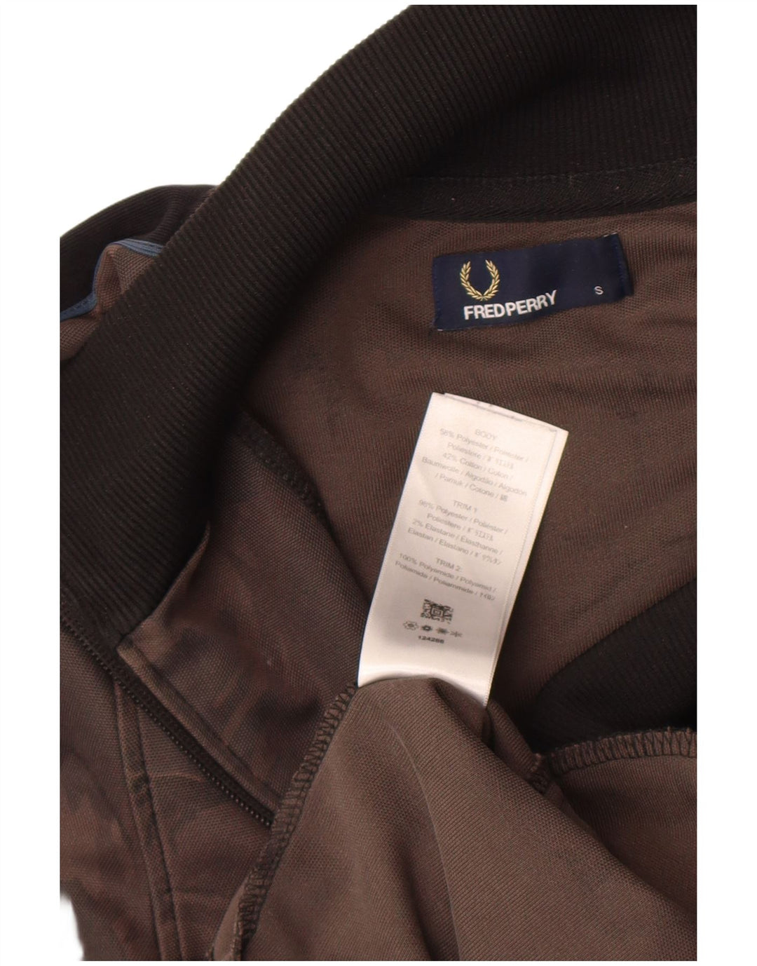 Fred Perry Veste de survêtement pour homme Petit Marron Camouflage Polyester