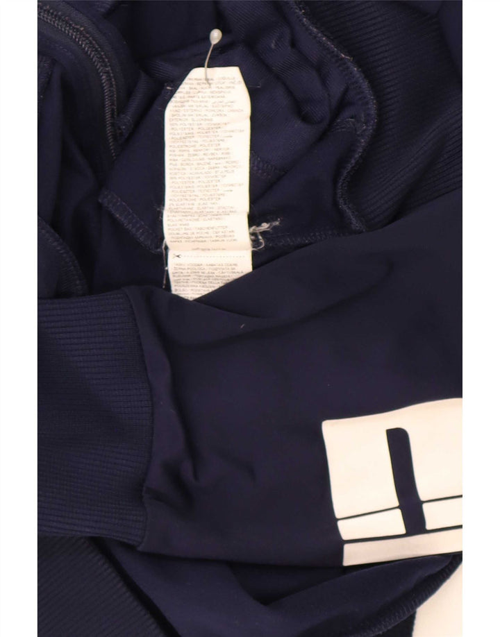 Puma Veste de survêtement graphique pour hommes, grand, bleu marine, polyester