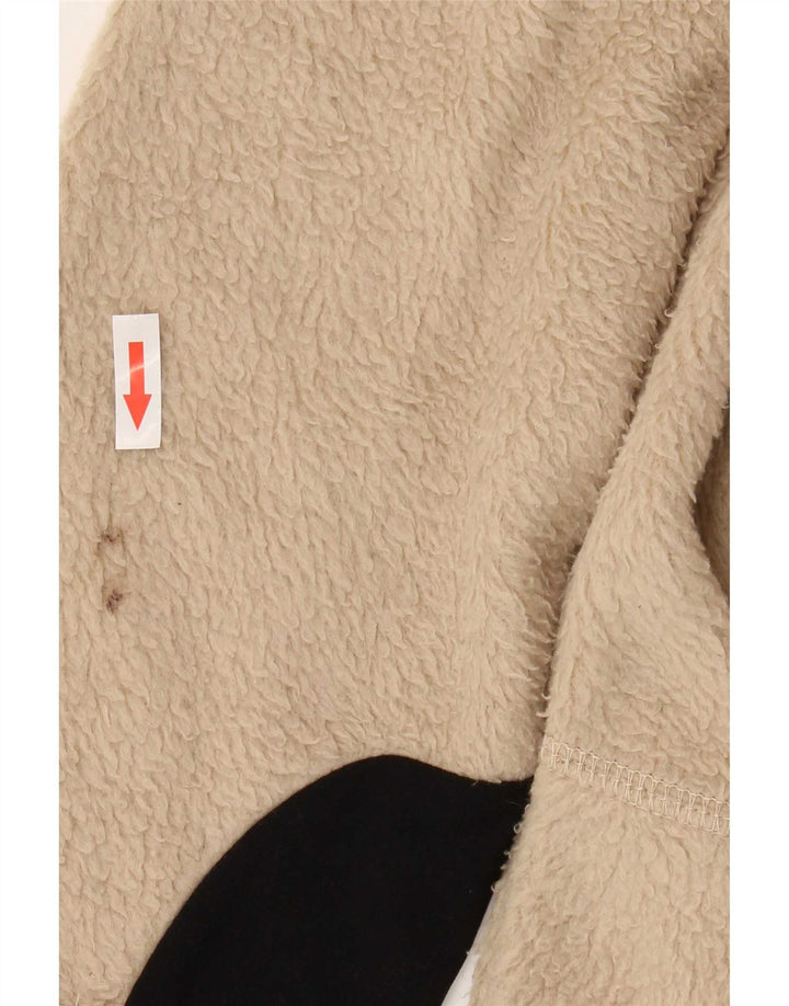 Fila Veste polaire pour homme UK 40 Large Beige Colourblock Polyester