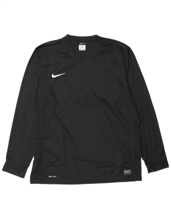 Nike Haut Dri Fit à manches longues pour homme XL Noir Polyester