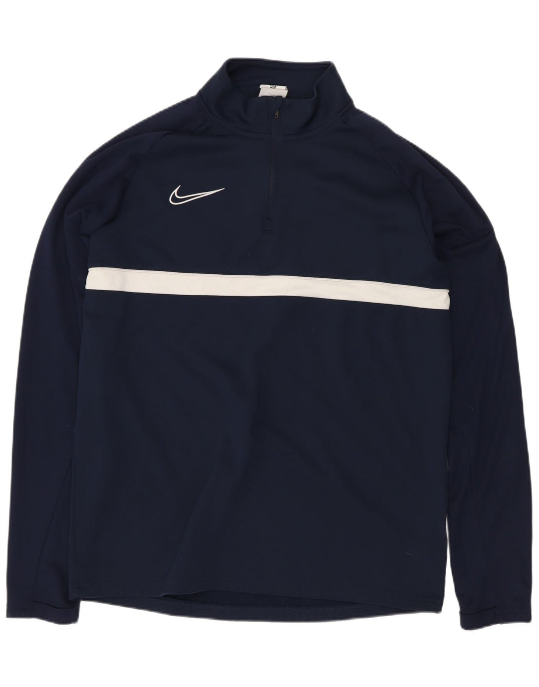 Haut de survêtement Nike Dri Fit pour homme, bleu marine moyen, color block