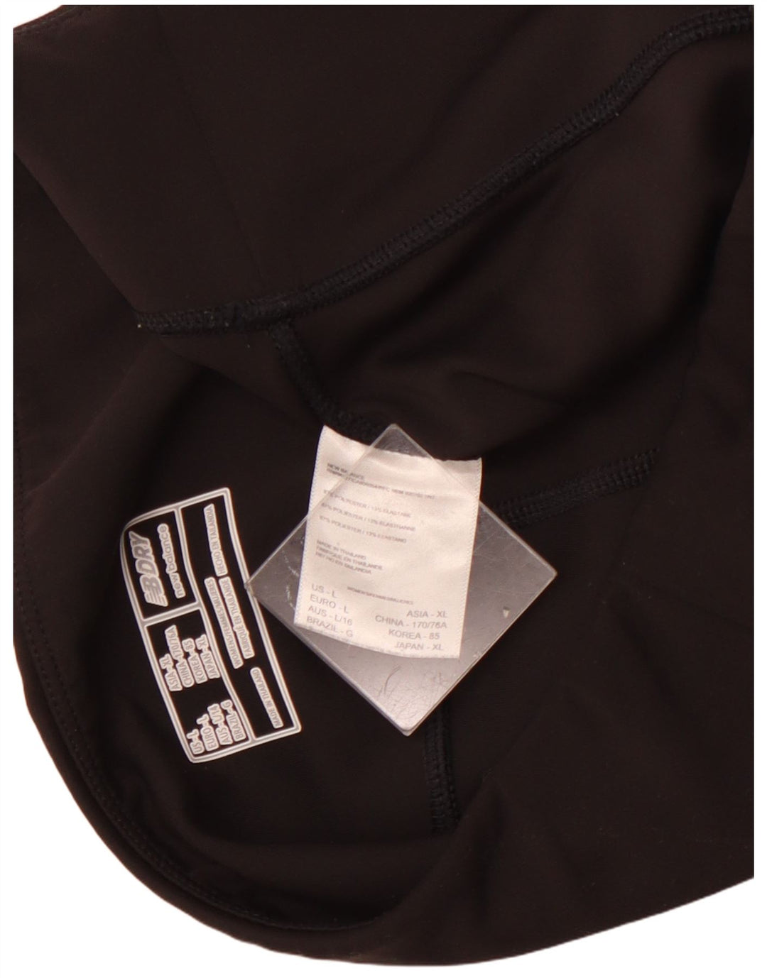 NEW BALANCE Leggings Femme UK 14 Large Noir Polyester