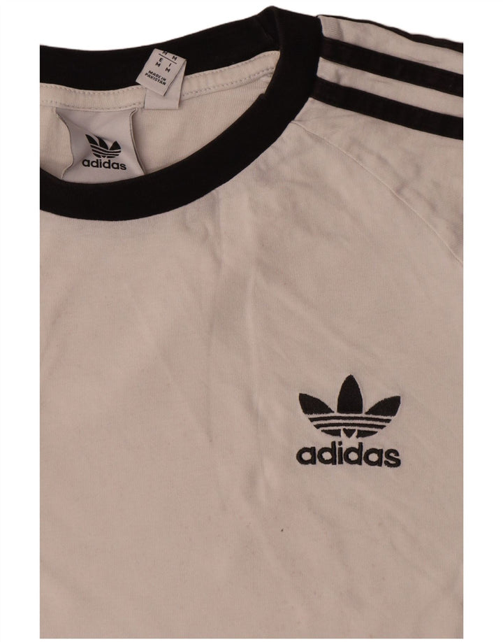Adidas T-Shirt Homme Blanc Moyen Coton