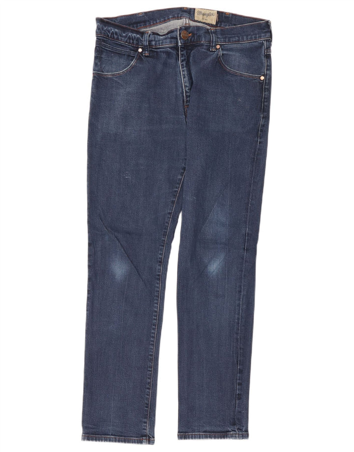 Wrangler Jean droit homme W34 L32 bleu coton