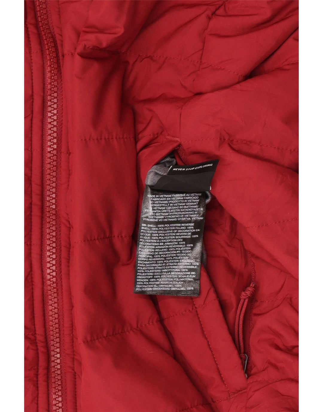 The North Face Veste matelassée réversible pour femme UK10 Small Bordeaux