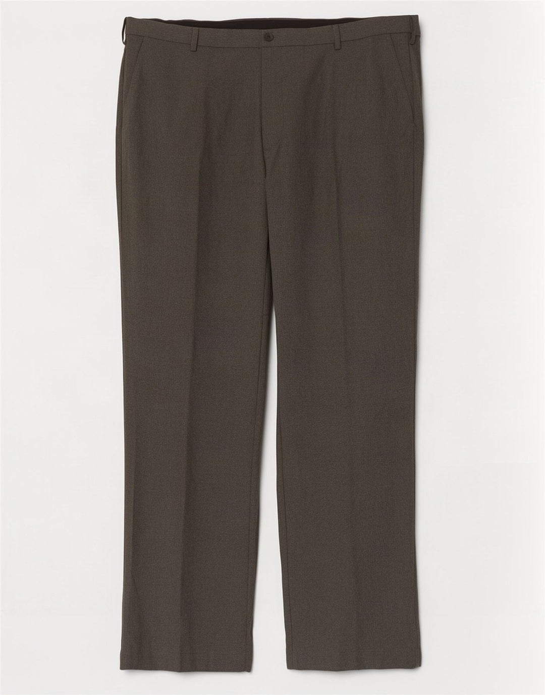 Marks & Spencer Pantalon de costume coupe classique pour homme W42 L33 Gris Polyester